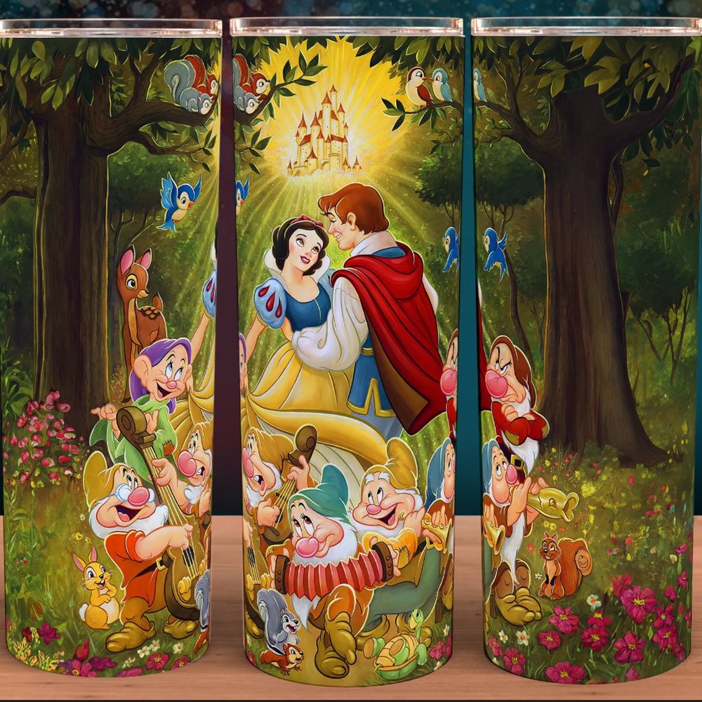 Snow White & The Seven Dwarfs and Prince Classic Cup Mug Tumbler 20oz
